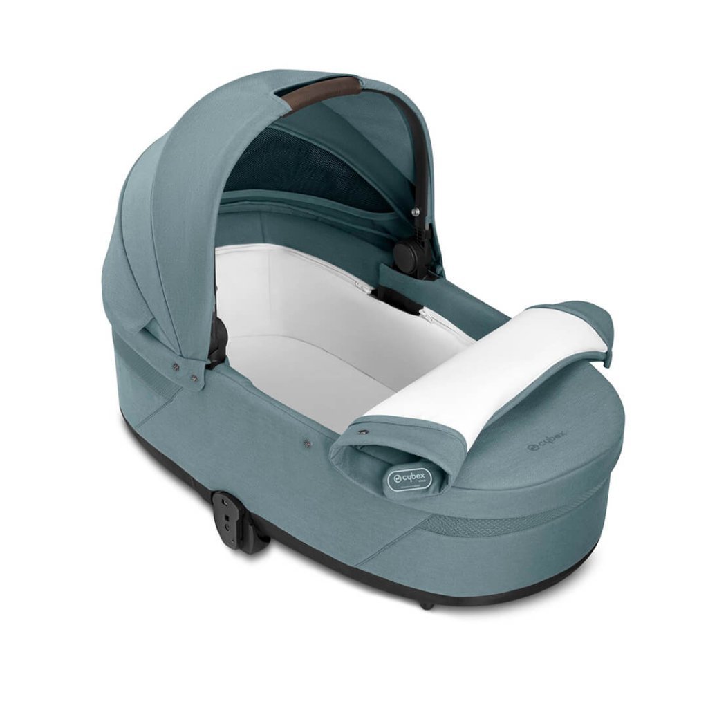 Bambinista-CYBEX-Travel-CYBEX EOS Comfort Bundle Travel System with Aton B2 I-SIZE and Gold Footmuff - Sky Blue