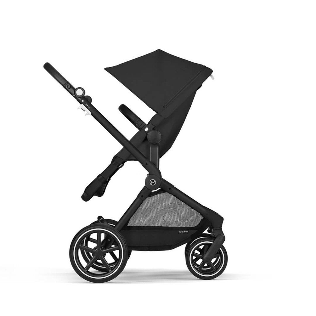 Bambinista-CYBEX-Travel-CYBEX EOS Comfort Bundle Travel System with Aton B2 I-SIZE and Snogga Footmuff - Moon Black
