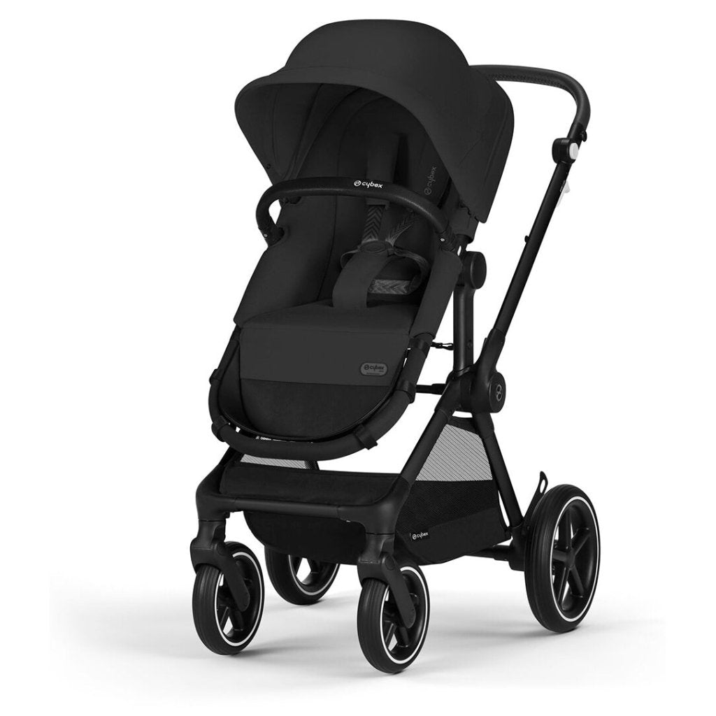 Bambinista-CYBEX-Travel-CYBEX EOS LUX Stroller With Black Frame - Moon Black