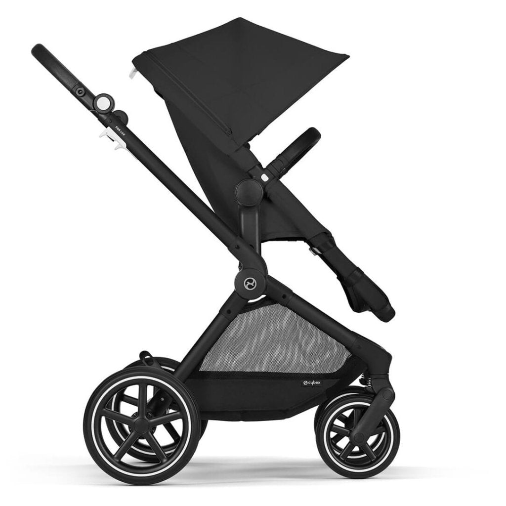 Bambinista-CYBEX-Travel-CYBEX EOS LUX Stroller With Black Frame - Moon Black