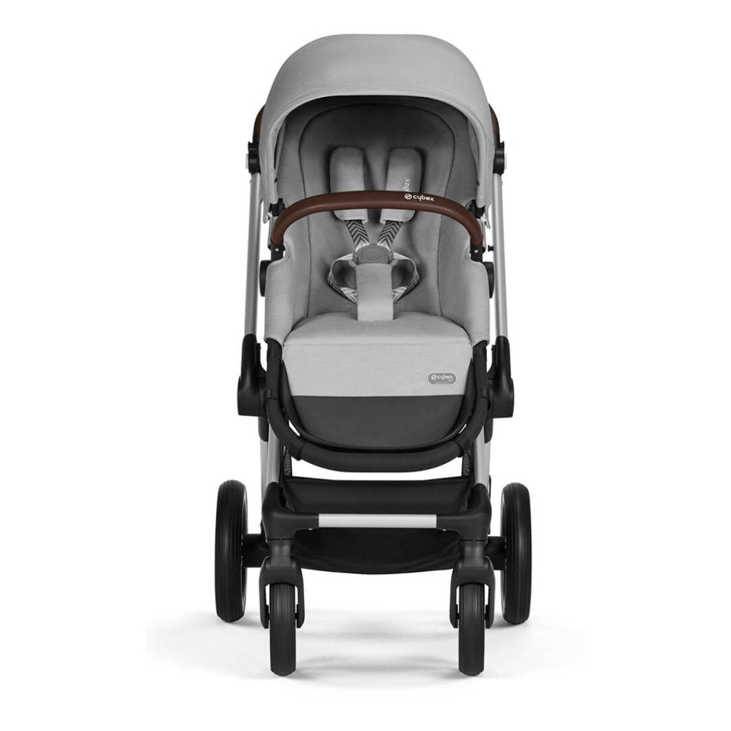 Bambinista-CYBEX-Travel-CYBEX EOS LUX Stroller With Silver Frame - Lava Grey