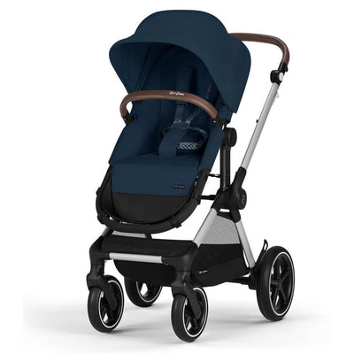 Bambinista-CYBEX-Travel-CYBEX EOS LUX Stroller With Silver Frame - Ocean Blue