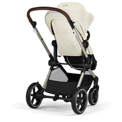 Bambinista-CYBEX-Travel-CYBEX EOS LUX Stroller With Taupe Frame - Seashell Beige