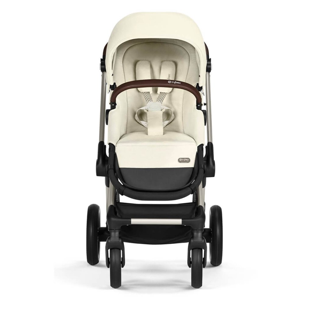 Bambinista-CYBEX-Travel-CYBEX EOS LUX Stroller With Taupe Frame - Seashell Beige