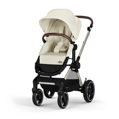 Bambinista-CYBEX-Travel-CYBEX EOS LUX Stroller With Taupe Frame - Seashell Beige