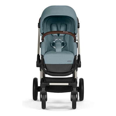 Bambinista-CYBEX-Travel-CYBEX EOS LUX Stroller With Taupe Frame - Sky Blue