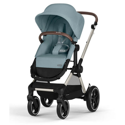 Bambinista-CYBEX-Travel-CYBEX EOS LUX Stroller With Taupe Frame - Sky Blue
