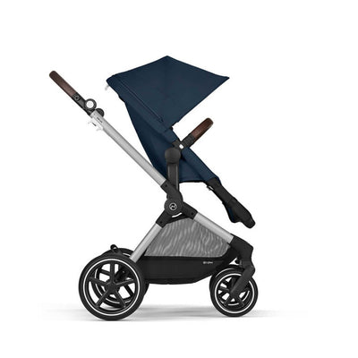 Bambinista-CYBEX-Travel-CYBEX EOS Luxury Travel System CLOUD T I-SIZE with Gold Footmuff - Ocean Blue