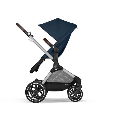 Bambinista-CYBEX-Travel-CYBEX EOS Luxury Travel System CLOUD T I-SIZE with Gold Footmuff - Ocean Blue