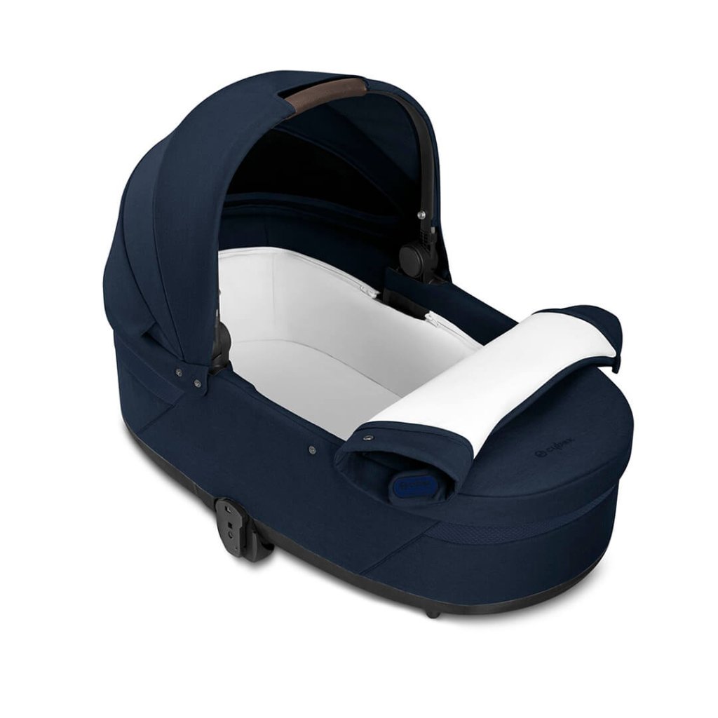 Bambinista-CYBEX-Travel-CYBEX EOS Luxury Travel System CLOUD T I-SIZE with Gold Footmuff - Ocean Blue