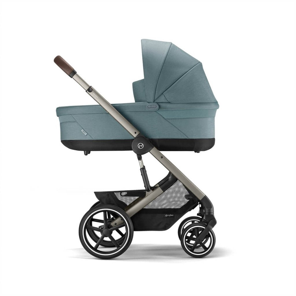 Bambinista-CYBEX-Travel-CYBEX EOS Luxury Travel System CLOUD T I-SIZE with Gold Footmuff - Sky Blue