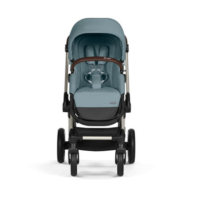 Bambinista-CYBEX-Travel-CYBEX EOS Luxury Travel System CLOUD T I-SIZE with Gold Footmuff - Sky Blue