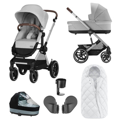 Bambinista-CYBEX-Travel-CYBEX EOS Travel System Essential Bundle with Snogga Footmuff - Lava Grey (2023 New Generation)