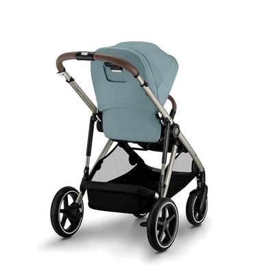 Bambinista-CYBEX-Travel-CYBEX Gazelle S Essential Pushchair Bundle with Gold Footmuff (8 Piece) - Sky Blue
