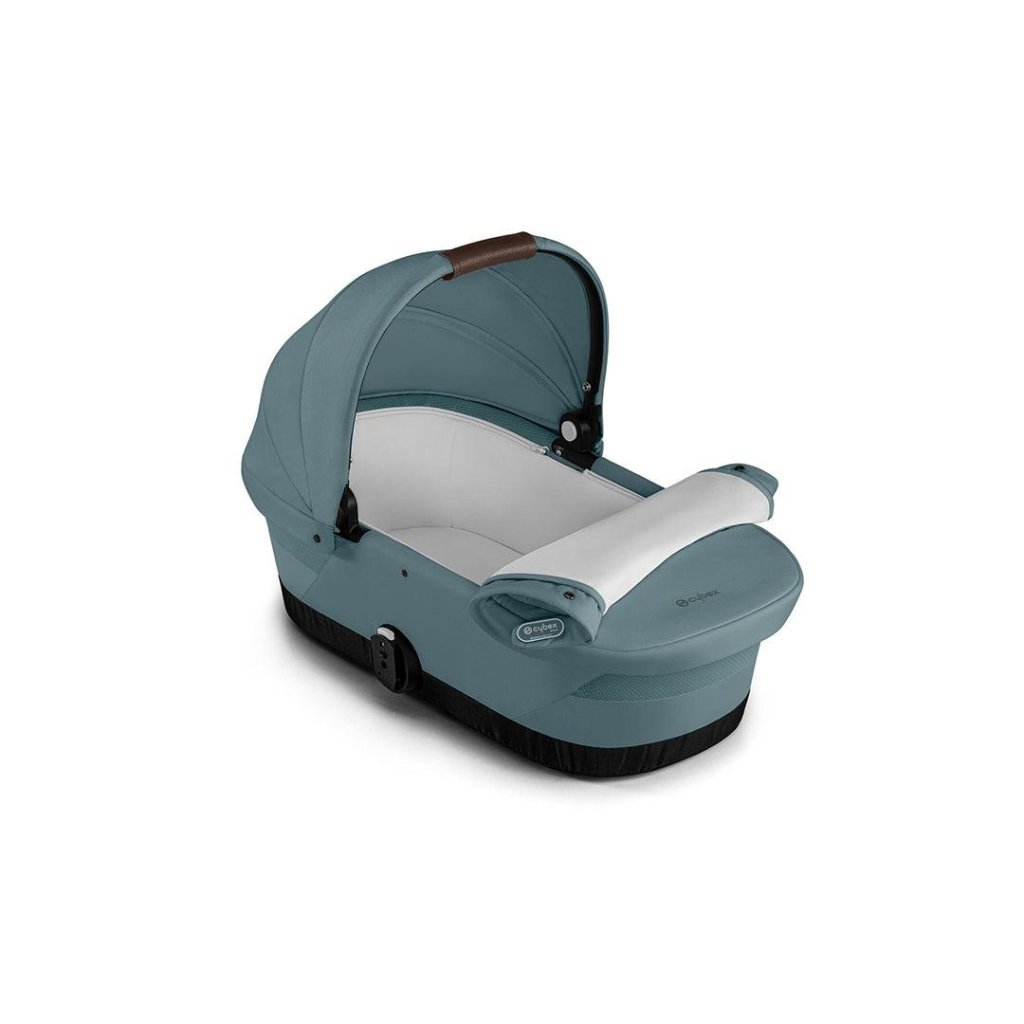 Bambinista-CYBEX-Travel-CYBEX Gazelle S Travel System (10 Piece) Luxury Bundle With Gold Footmuff and CLOUD T - Sky Blue