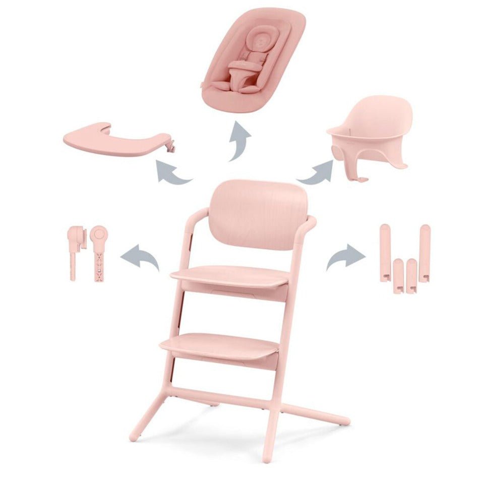 Bambinista-CYBEX-Travel-CYBEX Lemo 4 in 1 High Chair Set - Pearl Pink