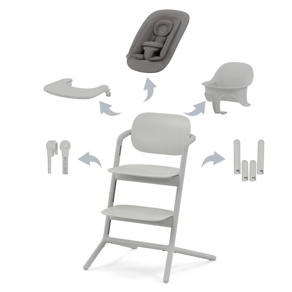 Bambinista-CYBEX-Travel-CYBEX Lemo 4 in 1 High Chair Set - Suede Grey