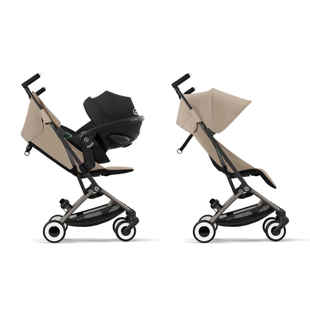 Bambinista-CYBEX-Travel-CYBEX LIBELLE Pushchair in Taupe Frame - Almond Beige