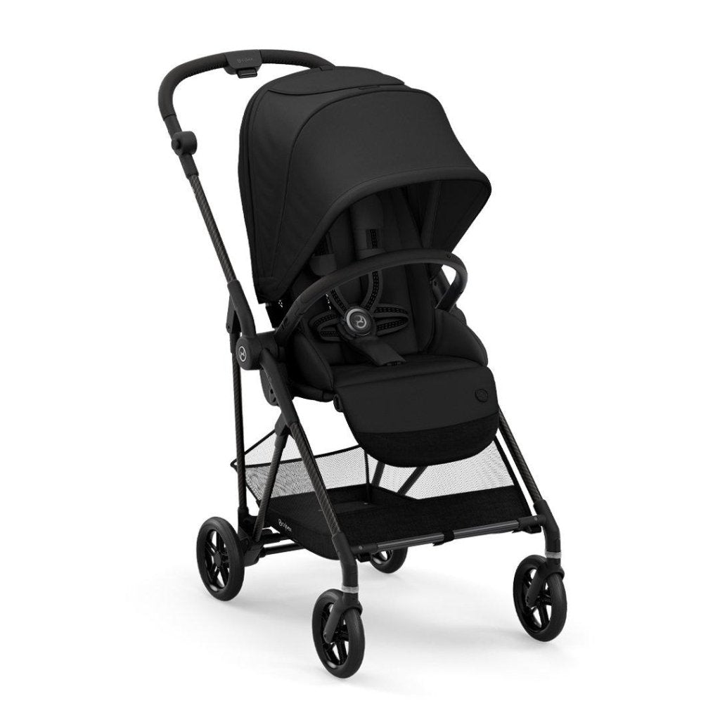 Bambinista-CYBEX-Travel-CYBEX Melio Carbon Stroller - Deep Black