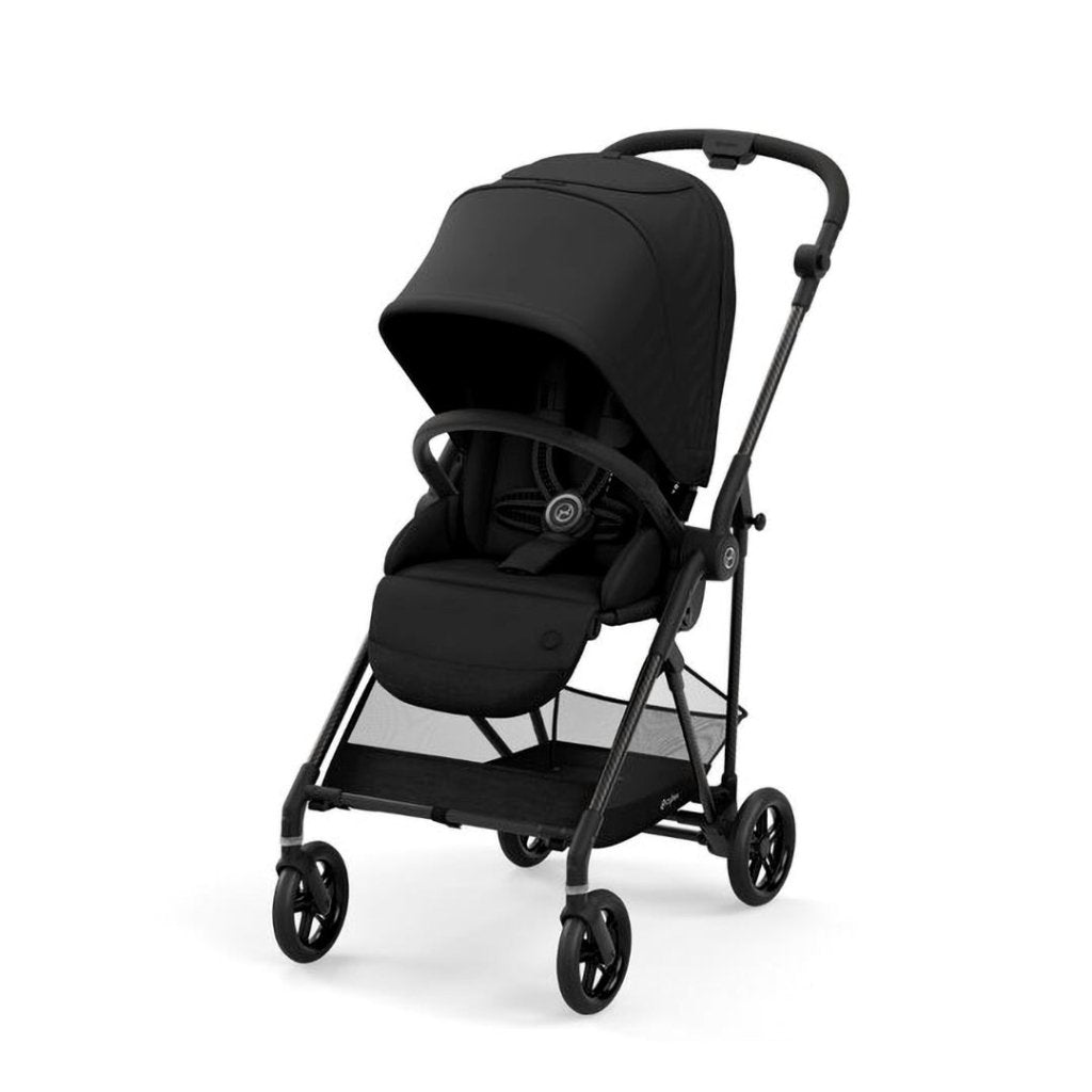 Bambinista-CYBEX-Travel-CYBEX Melio Carbon Stroller - Deep Black