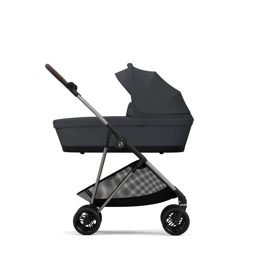 Bambinista-CYBEX-Travel-CYBEX Melio Carrycot - Monument Grey (2023 New Generation)