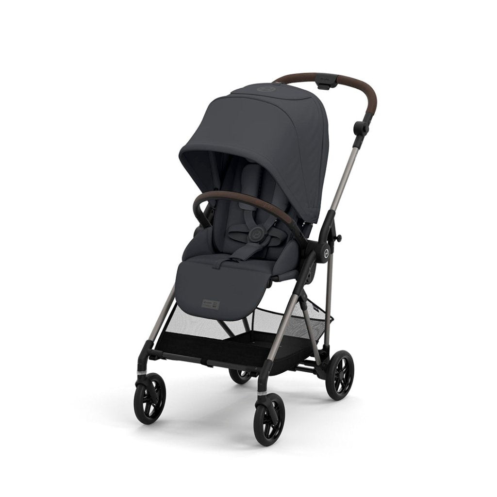 Bambinista-CYBEX-Travel-CYBEX Melio Pushchair - Monument Grey (2023 New Generation)