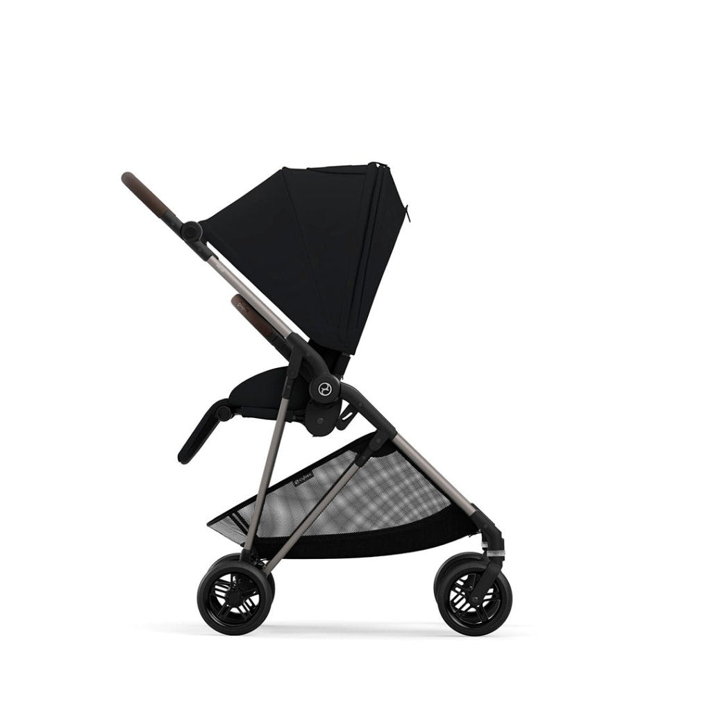 Bambinista-CYBEX-Travel-CYBEX Melio Pushchair - Moon Black (2023 New Generation)