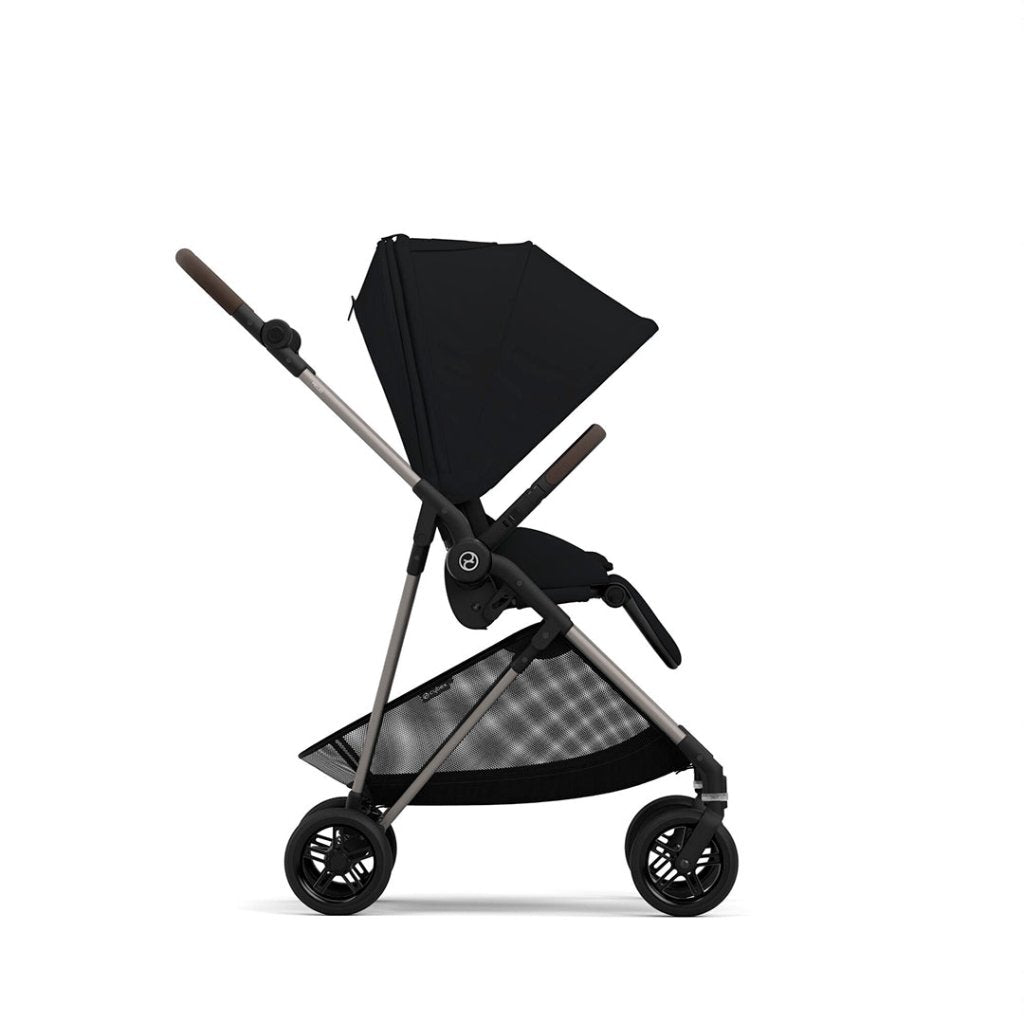 Bambinista-CYBEX-Travel-CYBEX Melio Pushchair - Moon Black (2023 New Generation)