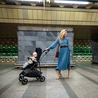 Bambinista-CYBEX-Travel-CYBEX Melio Taupe Stroller - Soho Grey