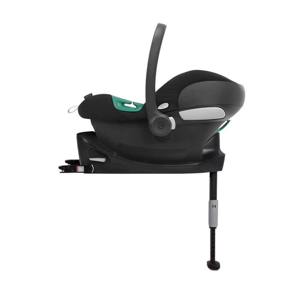 Bambinista-CYBEX-Travel-Cybex Melio Travel System Comfort Bundle with ATON B2 I-SIZE and Gold Footmuff - Moon Black