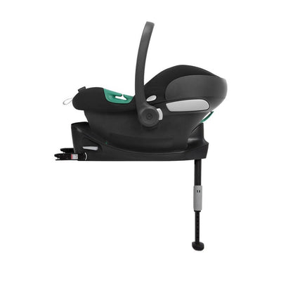 Bambinista-CYBEX-Travel-Cybex Melio Travel System Comfort Bundle with ATON B2 I-SIZE and Gold Footmuff - Moon Black