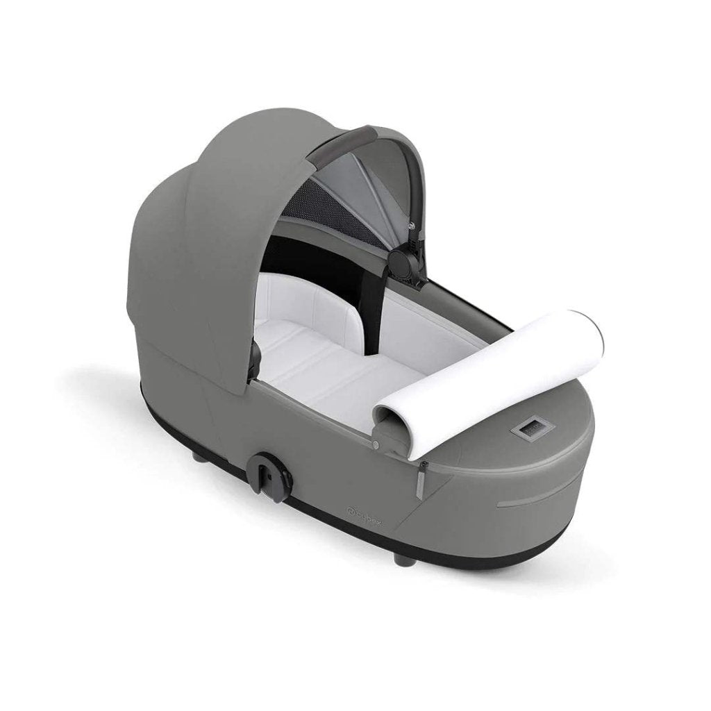 Bambinista-CYBEX-Travel-CYBEX Mios Conscious Collection Lux Carrycot - Pearl Grey (New Generation 2023)