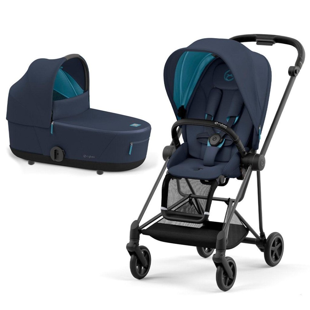 Bambinista-CYBEX-Travel-CYBEX Mios Conscious Collection Pushchair - Dark Navy (New Generation 2023)