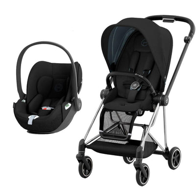 Bambinista-CYBEX-Travel-CYBEX Mios Conscious Collection Travel System with Cloud T and Base - Onyx Black (New Generation 2023)