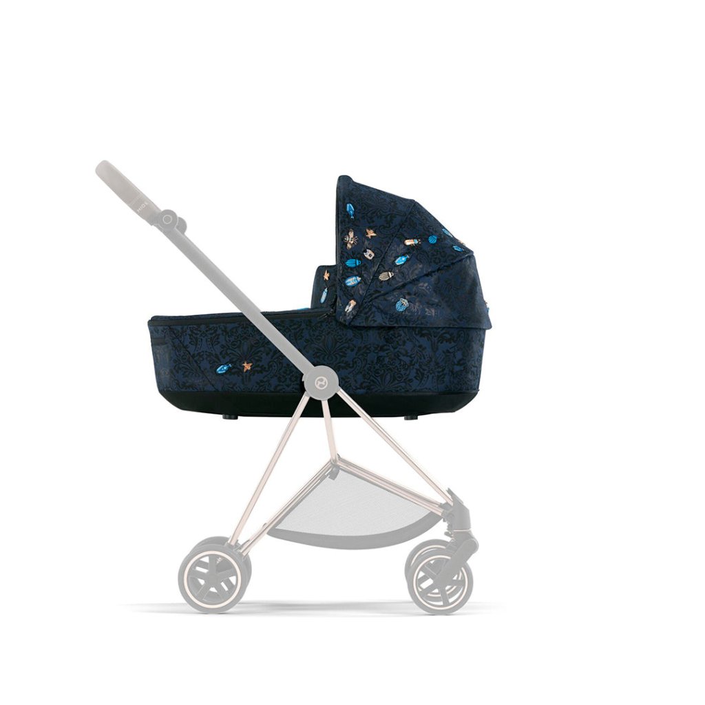 Bambinista-CYBEX-Travel-CYBEX Mios Lux Carry Cot By Jewels Of Nature - Dark Blue (2022 New Generation)