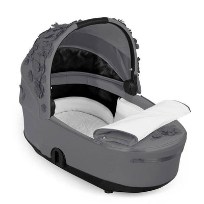 Bambinista-CYBEX-Travel-CYBEX Mios Special Edition SIMPLY FLOWERS GREY Lux Carrycot - Dream Grey