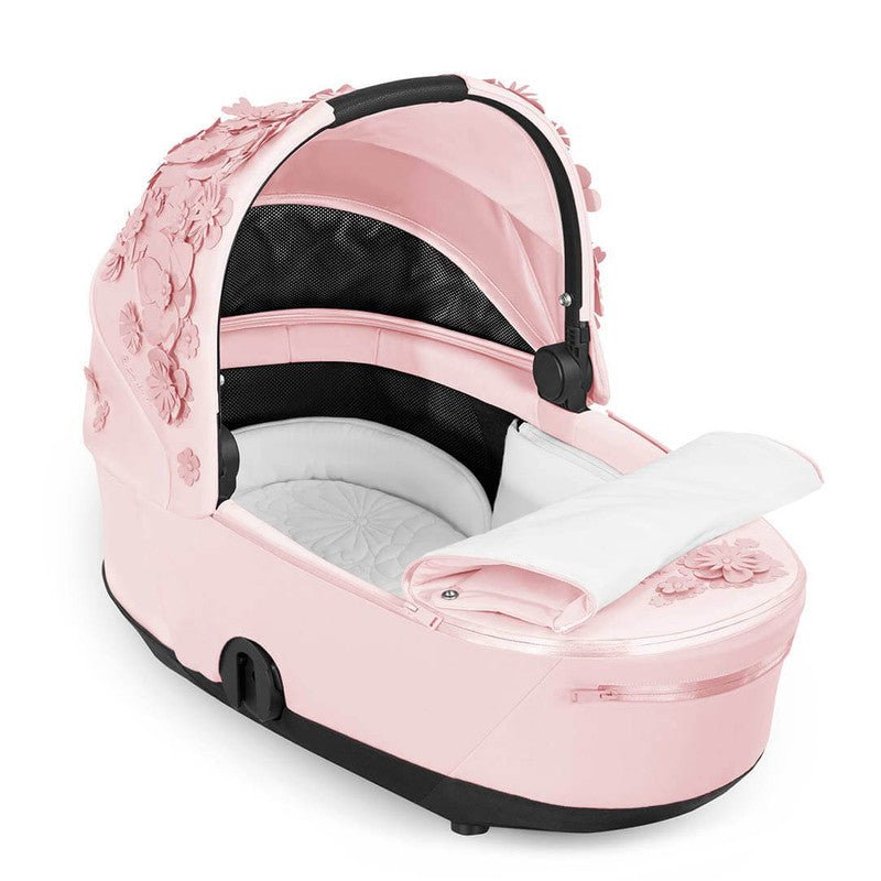 Bambinista-CYBEX-Travel-CYBEX Mios Special Edition SIMPLY FLOWERS PINK Lux Carrycot - Pale Blush