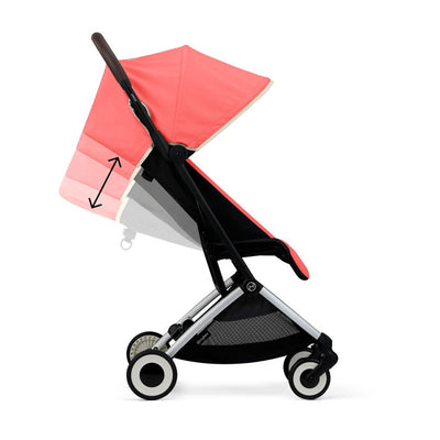Bambinista-CYBEX-Travel-CYBEX ORFEO Silver Stroller - Hibiscus Red (2023 New Generation)