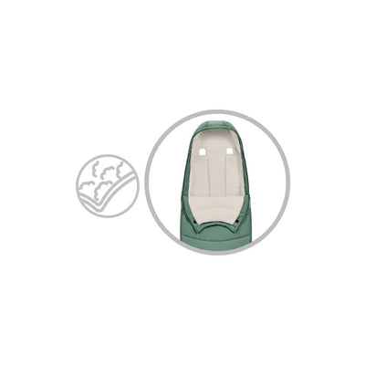 Bambinista-CYBEX-Travel-CYBEX Platinum Footmuff - Leaf Green (2023 New Genration)