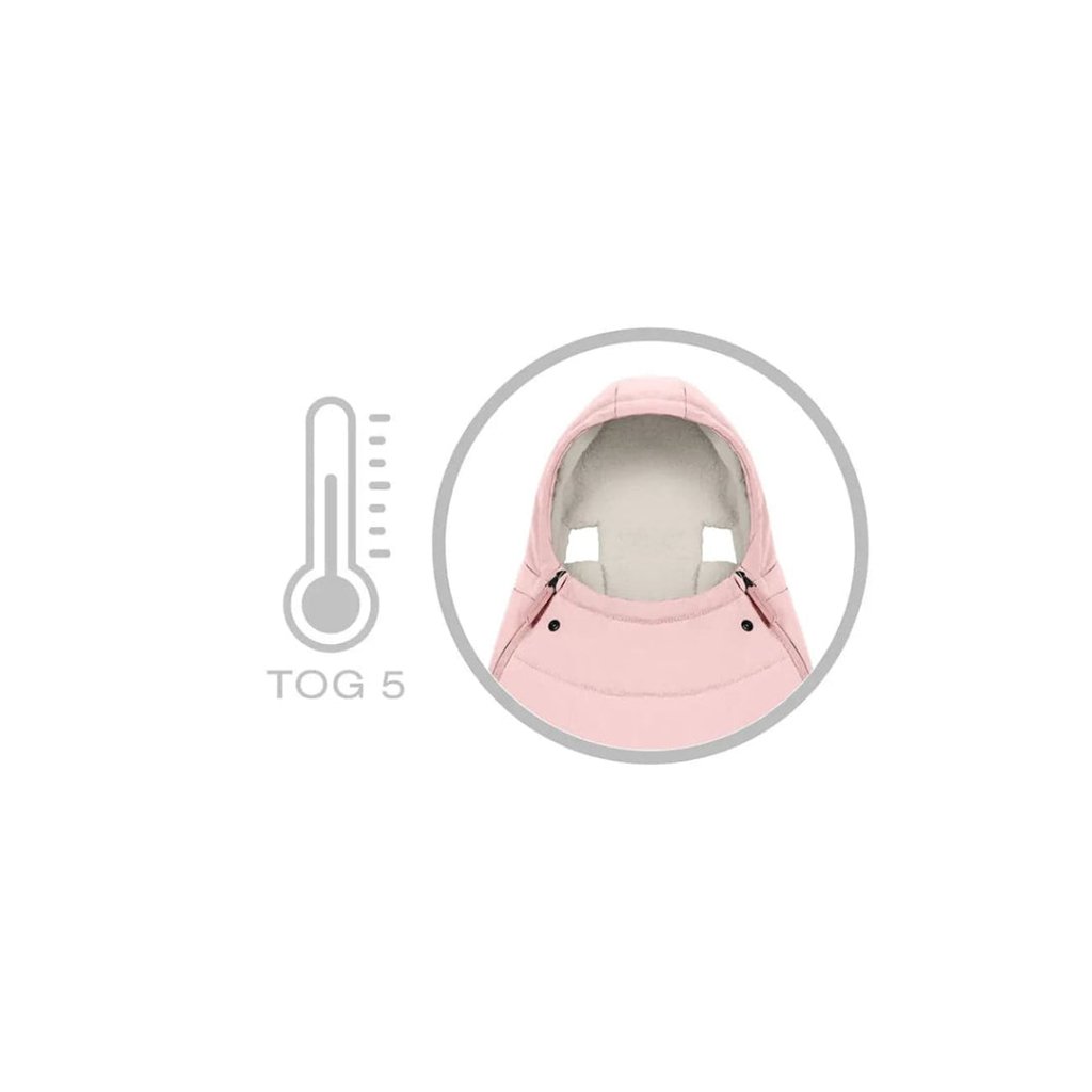 Bambinista-CYBEX-Travel-CYBEX Platinum Footmuff - Peach Pink (2023 New Genration)
