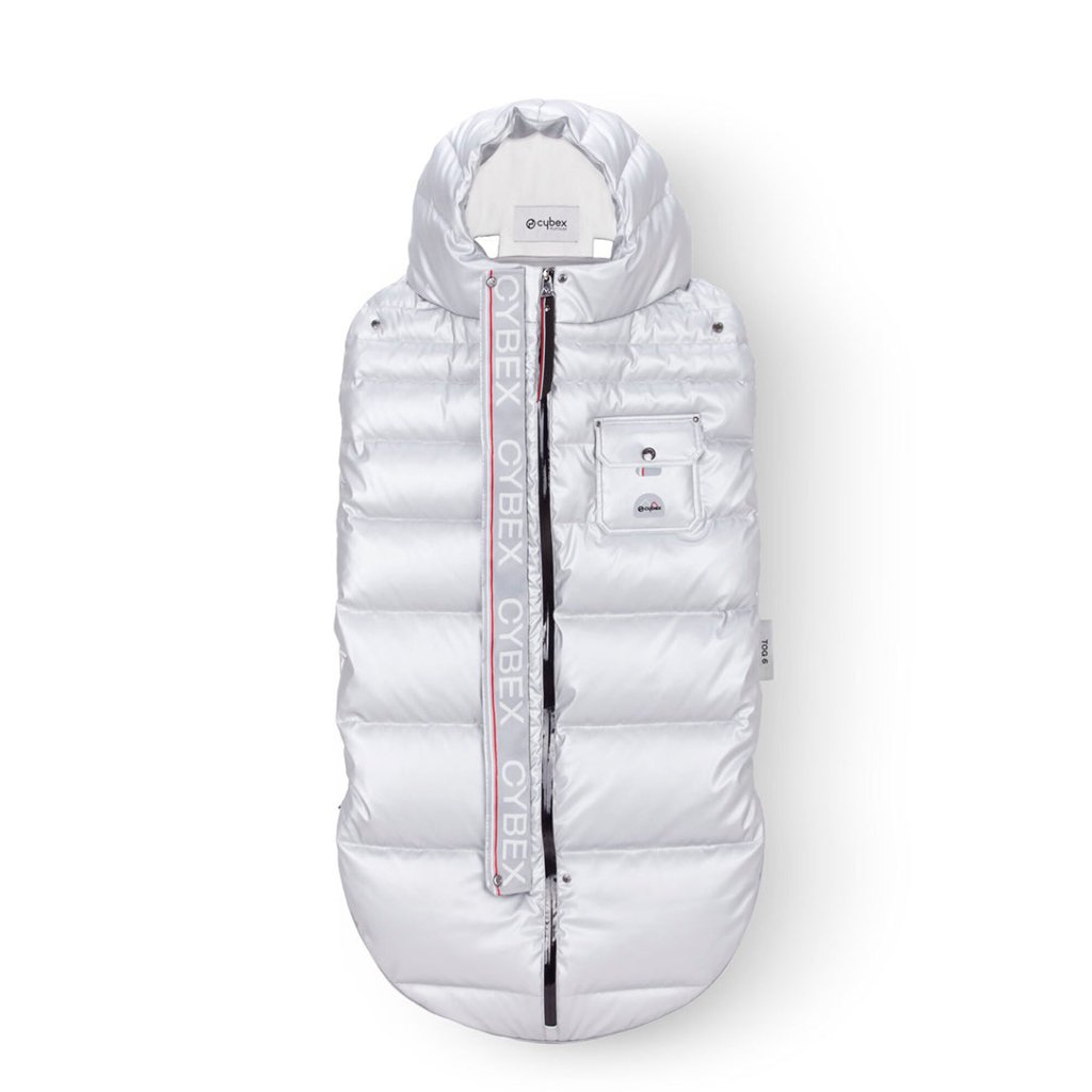 Bambinista-CYBEX-Travel-CYBEX Platinum Winter Footmuff - Arctic Silver