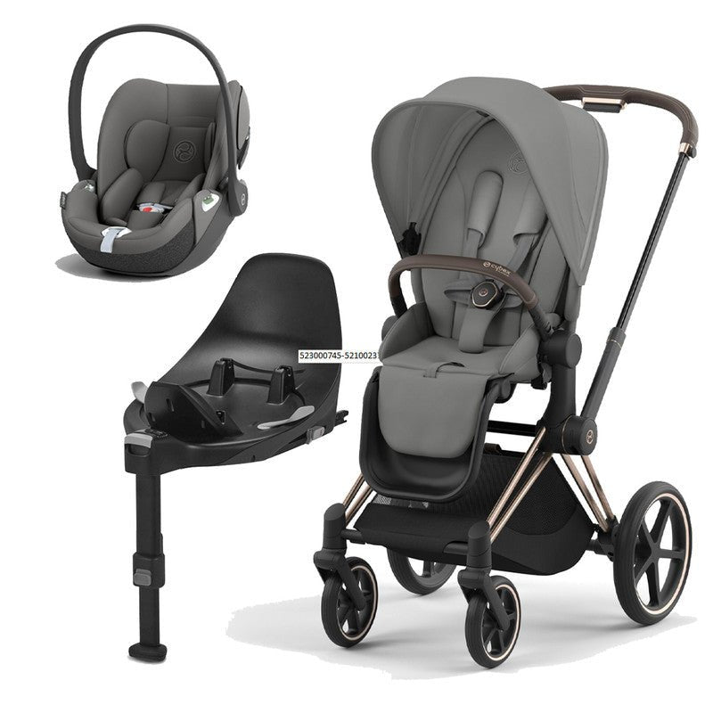 Bambinista-CYBEX-Travel-CYBEX PRIAM Travel System - Mirage Grey (2023 New Generation)