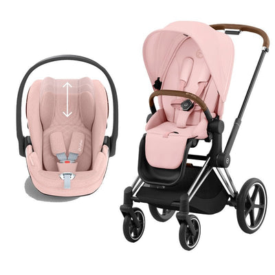 Bambinista-CYBEX-Travel-CYBEX PRIAM Travel System - Peach Pink (2023 New Generation)