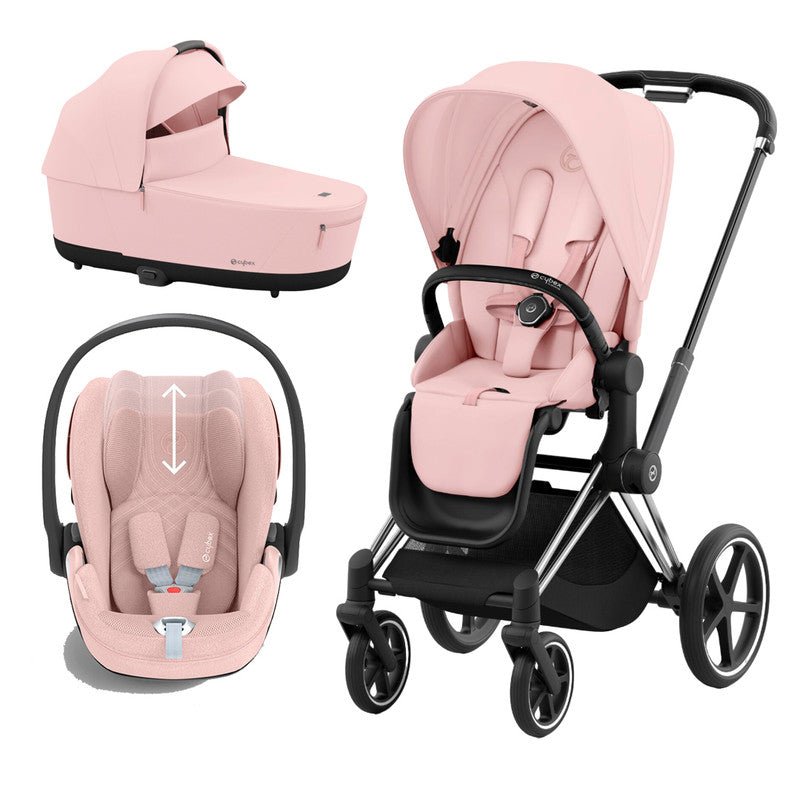 Bambinista-CYBEX-Travel-CYBEX PRIAM Travel System - Peach Pink (2023 New Generation)