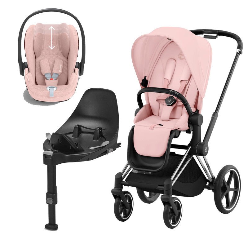 Bambinista-CYBEX-Travel-CYBEX PRIAM Travel System - Peach Pink (2023 New Generation)