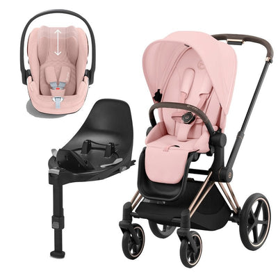 Bambinista-CYBEX-Travel-CYBEX PRIAM Travel System - Peach Pink (2023 New Generation)