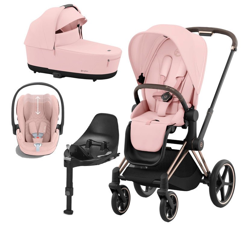 Bambinista-CYBEX-Travel-CYBEX PRIAM Travel System - Peach Pink (2023 New Generation)