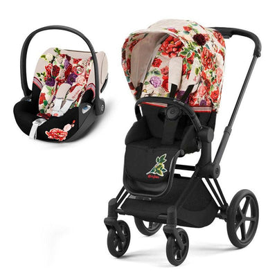 Bambinista-CYBEX-Travel-CYBEX Priam Travel System Spring Blossom - Light (2022 New Generation)