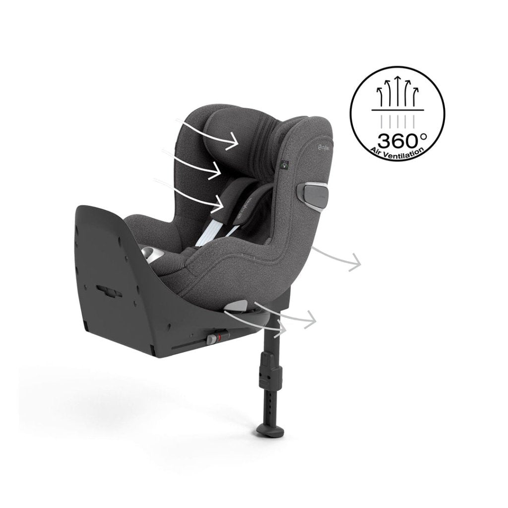 Bambinista-CYBEX-Travel-CYBEX SIRONA T I-Size Plus Car Seat - Mirage Grey