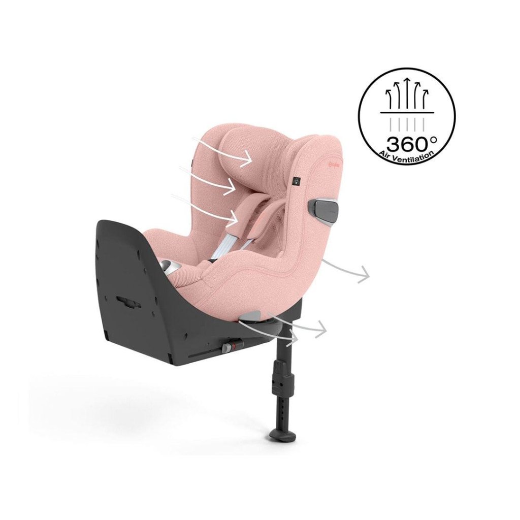 Bambinista-CYBEX-Travel-CYBEX SIRONA T I-Size Plus Car Seat - Peach Pink